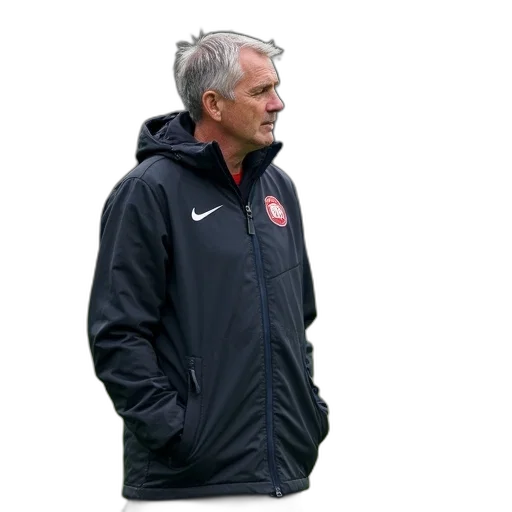 jacket, staff, coach, during transparent PNG cut-out