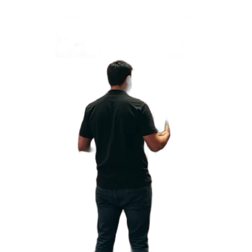 staff, jacket, shoes, robot, concept art, 3d render, outer space, forest transparent PNG cut-out
