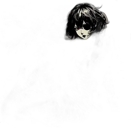 mask, face, creature, hair, comic book art, concept art, photorealistic, fantasy art transparent PNG cut-out