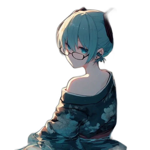dress, mask, creature, jacket, concept art, pixel art, anime, watercolor transparent PNG cut-out