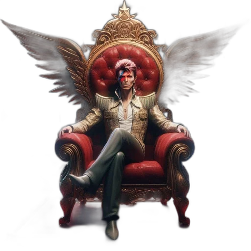 furniture, jacket, crown, concept art, fantasy art, 3d render, pixel art, figure transparent PNG cut-out