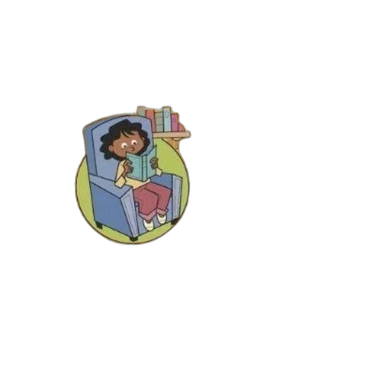 furniture, umbrella, pixel art, cartoon, book, cover, titled, complete transparent PNG cut-out