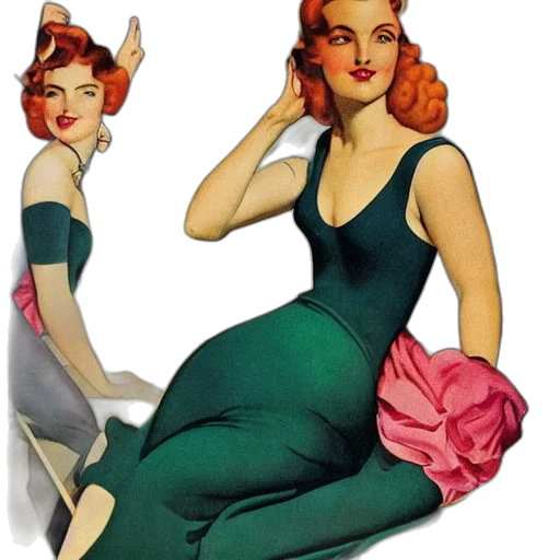 dress, hat, photorealistic, cartoon transparent PNG cut-out
