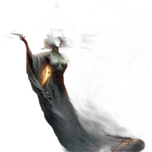 dragon, dress, creature, staff, concept art, fantasy art, comic book art, photorealistic transparent PNG cut-out