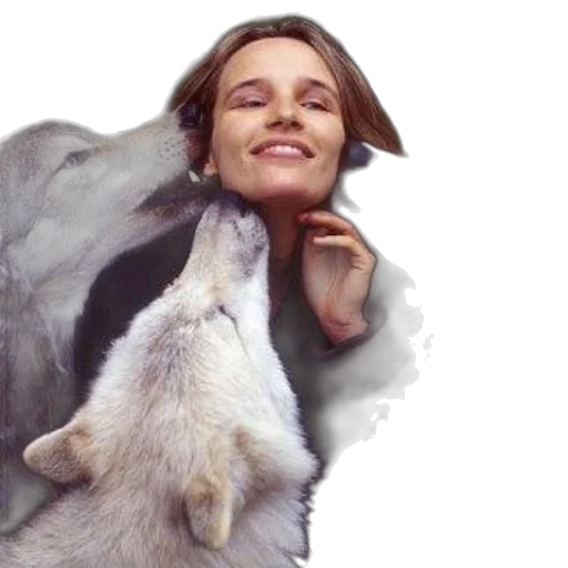 animal, photorealistic, life, music, wolves, poster, featuring, woman transparent PNG cut-out