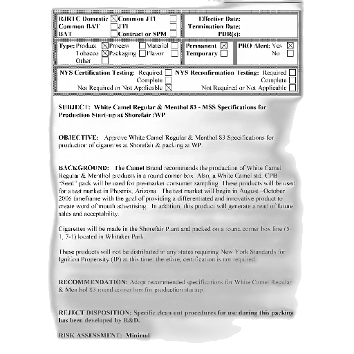 document, titled, subject, white, camel, regular, menthol, mss transparent PNG cut-out