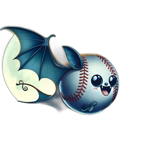 dragon, fantasy art, 3d render, concept art, baseball, character, wings, face transparent PNG cut-out