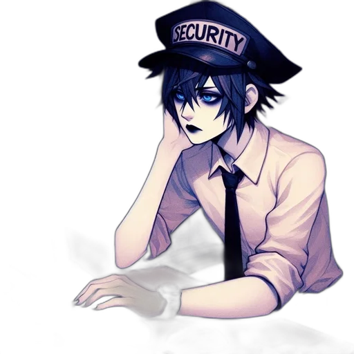 hat, staff, anime, pixel art, cartoon, concept art, blue, monochrome transparent PNG cut-out
