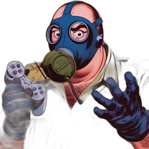 mask, weapon, staff, face, concept art, comic book art, watercolor, cartoon transparent PNG cut-out