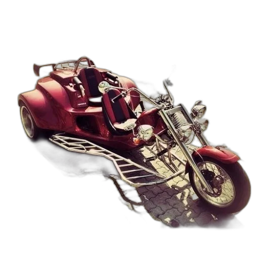 car, weapon, 3d render, photorealistic transparent PNG cut-out