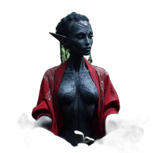 mask, staff, creature, jewelry, concept art, fantasy art, 3d render, pixel art transparent PNG cut-out