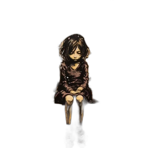 dress, creature, hair, staff, pixel art, concept art, 3d render, fantasy art transparent PNG cut-out