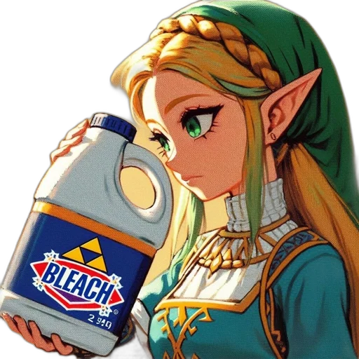 bottle, dress, food, weapon, vaporwave, pixel art, concept art, princess transparent PNG cut-out