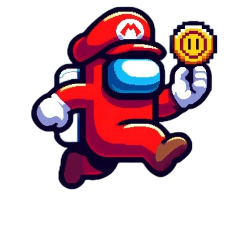 robot, weapon, staff, creature, pixel art, concept art, 3d render, fantasy art transparent PNG cut-out