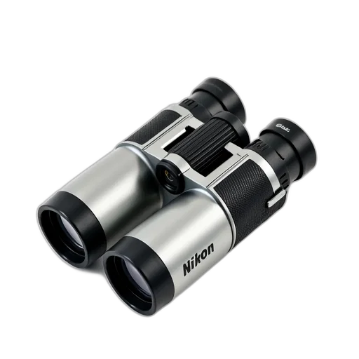 weapon, 3d render, pair, binoculars, black, silver, design, featuring transparent PNG cut-out