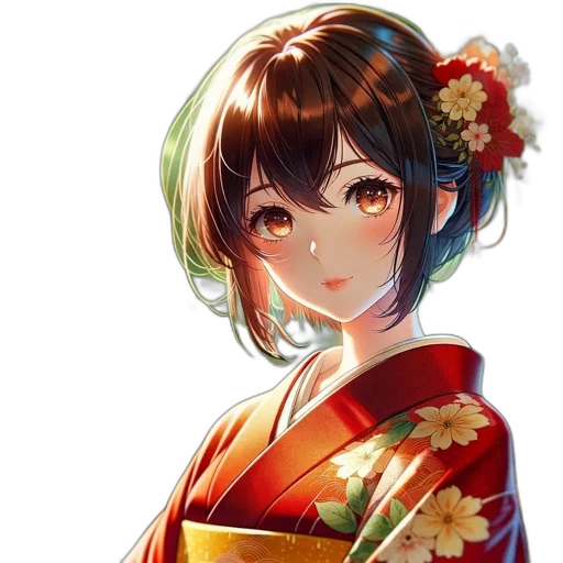 dress, staff, flower, face, anime, fantasy art, pixel art, photorealistic transparent PNG cut-out