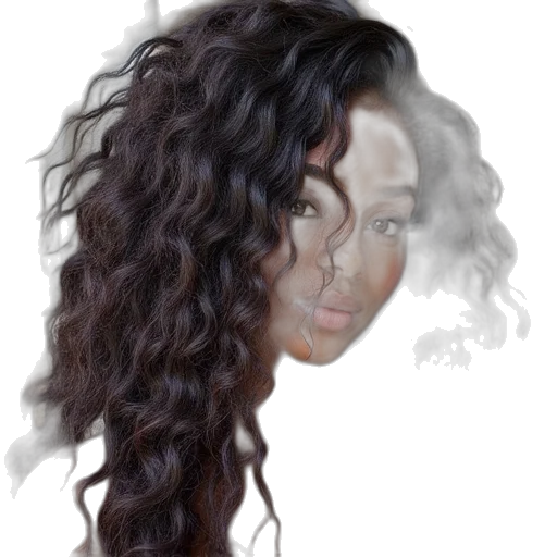hair, face, mask, crown transparent PNG cut-out