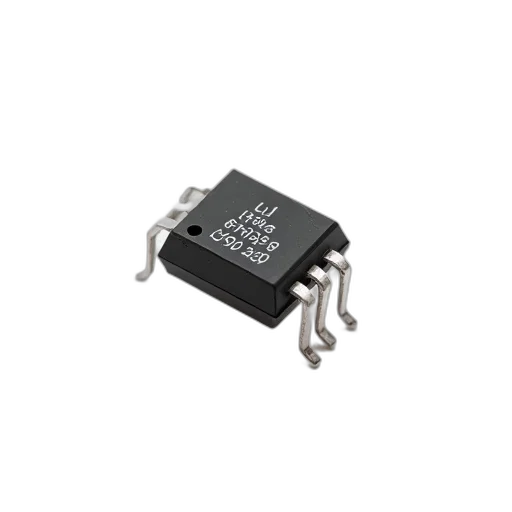 robot, small, black, electronic, component, white, text, numbers transparent PNG cut-out