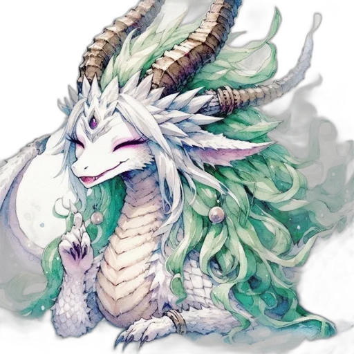 dragon, creature, animal, mask, fantasy art, concept art, pixel art, watercolor transparent PNG cut-out