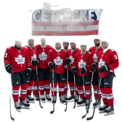 canadian, ski, team, poses transparent PNG cut-out