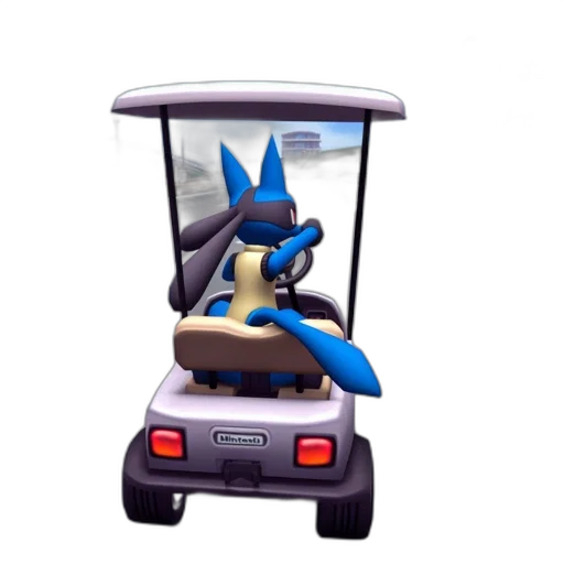 car, animal, hat, concept art, 3d render, pixel art, vaporwave, gaming transparent PNG cut-out