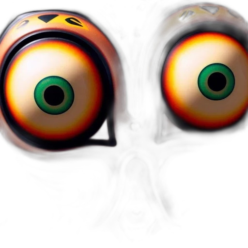 mask, face, robot, creature, concept art, 3d render, photorealistic, cartoon transparent PNG cut-out