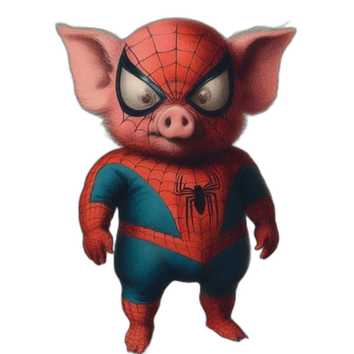 mask, animal, creature, 3d render, concept art, comic book art, photorealistic, pig transparent PNG cut-out