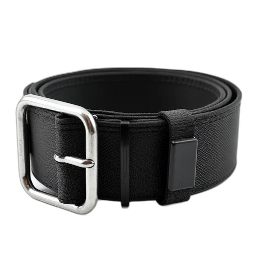 jewelry, staff, black, nylon, tool, belt, silver, buckle transparent PNG cut-out