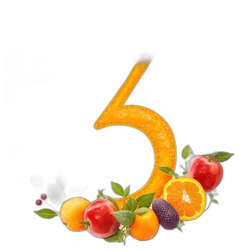 food, 3d render, grade, number transparent PNG cut-out