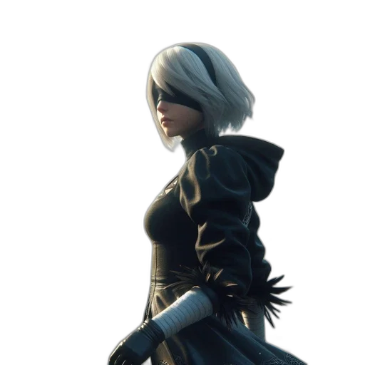 dress, staff, jacket, weapon, concept art, fantasy art, 3d render, photorealistic transparent PNG cut-out