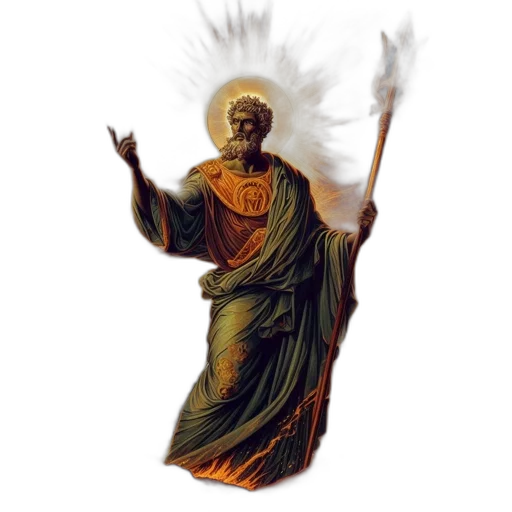 staff, concept art, fantasy art, pixel art, 3d render, imposing, divine, figure transparent PNG cut-out