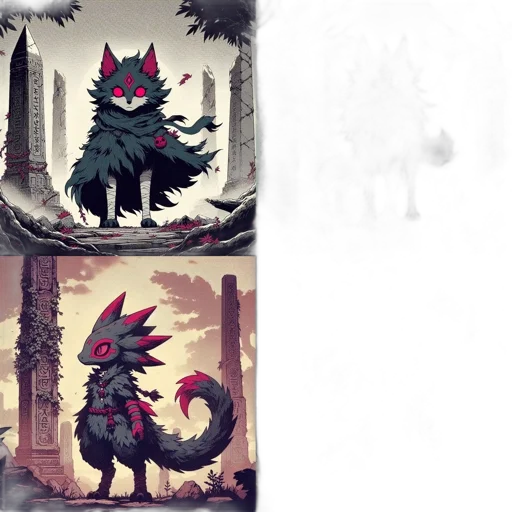 dragon, creature, animal, concept art, fantasy art, pixel art, comic book art, dark transparent PNG cut-out