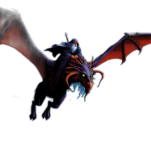 dragon, creature, animal, weapon, concept art, fantasy art, 3d render, pixel art transparent PNG cut-out