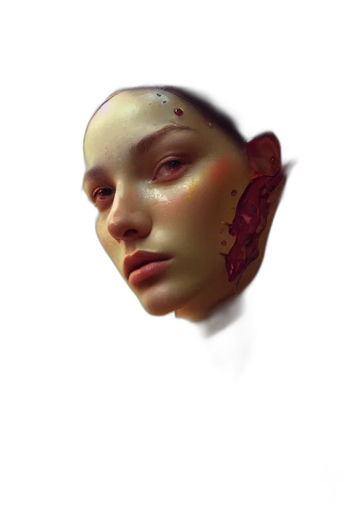 face, mask, crown, creature transparent PNG cut-out