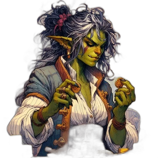 staff, fantasy art, concept art, pixel art, comic book art, green, elf-like, figure transparent PNG cut-out