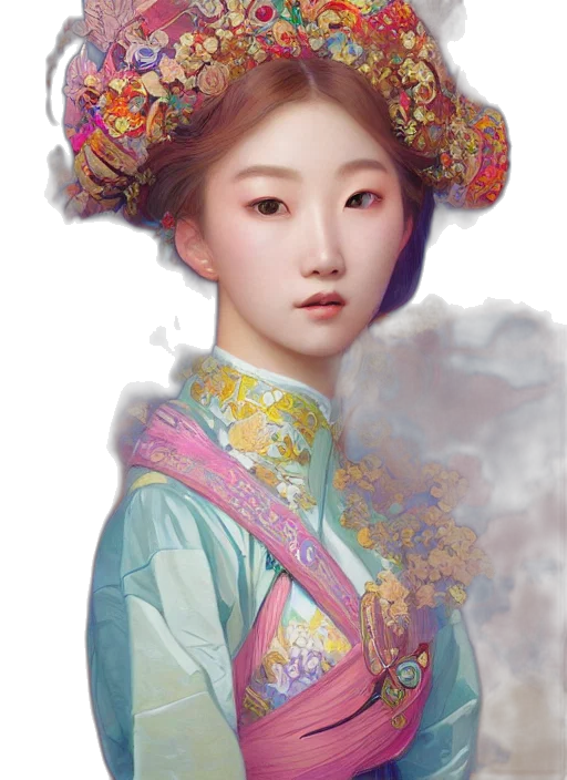 face, dress, mask, crown transparent PNG cut-out
