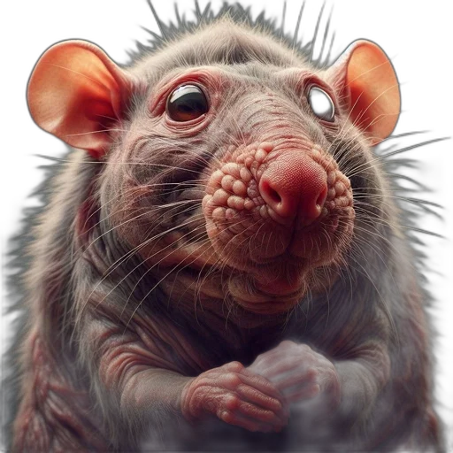 animal, creature, face, food, photorealistic, concept art, 3d render, up-close transparent PNG cut-out