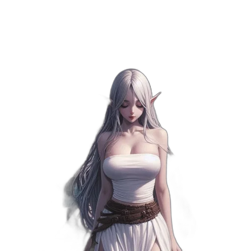 dress, dragon, staff, sword, fantasy art, concept art, 3d render, pixel art transparent PNG cut-out