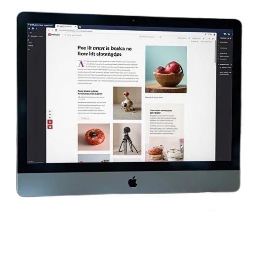 screenshot, desktop, browser, displaying, website, layout transparent PNG cut-out