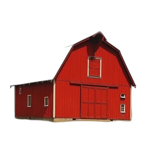 building, furniture, car, food, 3d render, concept art, photorealistic, red transparent PNG cut-out