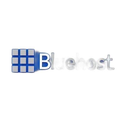 robot, 3d render, second, image, close-up, bluehost, logo, first transparent PNG cut-out