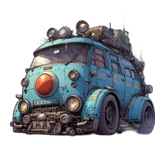 car, robot, weapon, animal, concept art, comic book art, watercolor, fantasy art transparent PNG cut-out