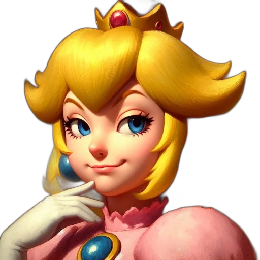 crown, face, dress, staff, concept art, 3d render, pixel art, photorealistic transparent PNG cut-out