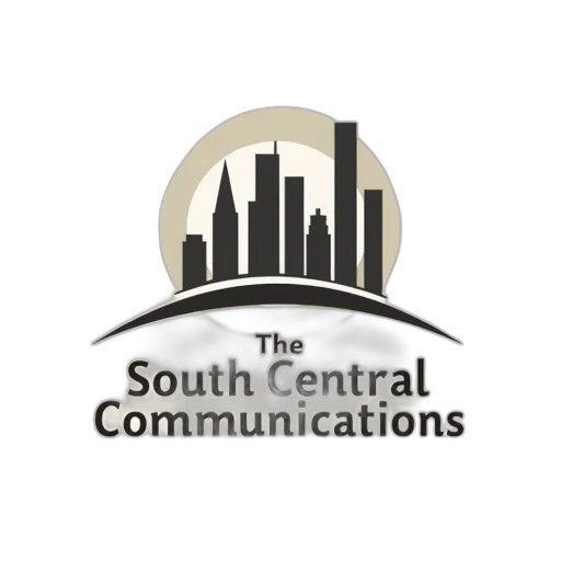 south, central, communications, logo transparent PNG cut-out
