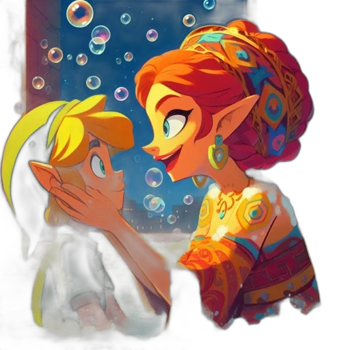 dress, mask, concept art, watercolor, fantasy art, pixel art, underwater, outer space transparent PNG cut-out