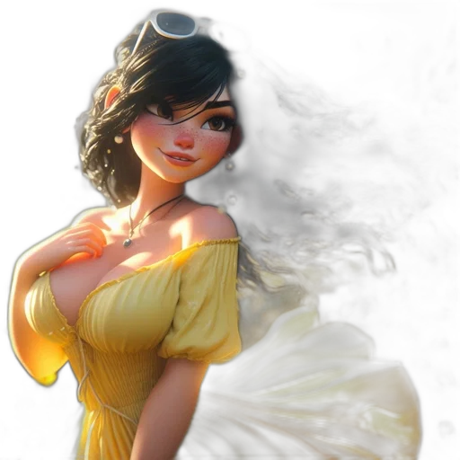dress, fantasy art, concept art, photorealistic, 3d render, golden, pastel, monochrome transparent PNG cut-out