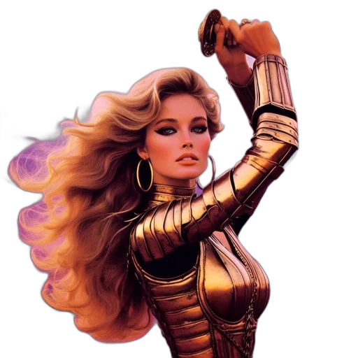 comic book art, fantasy art, concept art, photorealistic, golden, empowering, image, portrays transparent PNG cut-out