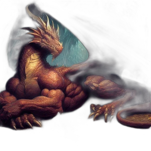 dragon, creature, animal, concept art, fantasy art, photorealistic, pixel art, fire transparent PNG cut-out