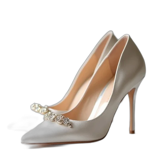 shoes, jewelry, 3d render, women transparent PNG cut-out