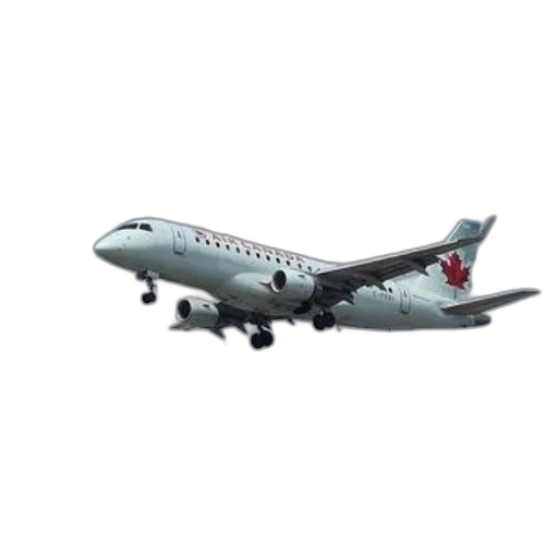 white, airplane, red, maple, leaf, tail, flying, sky transparent PNG cut-out
